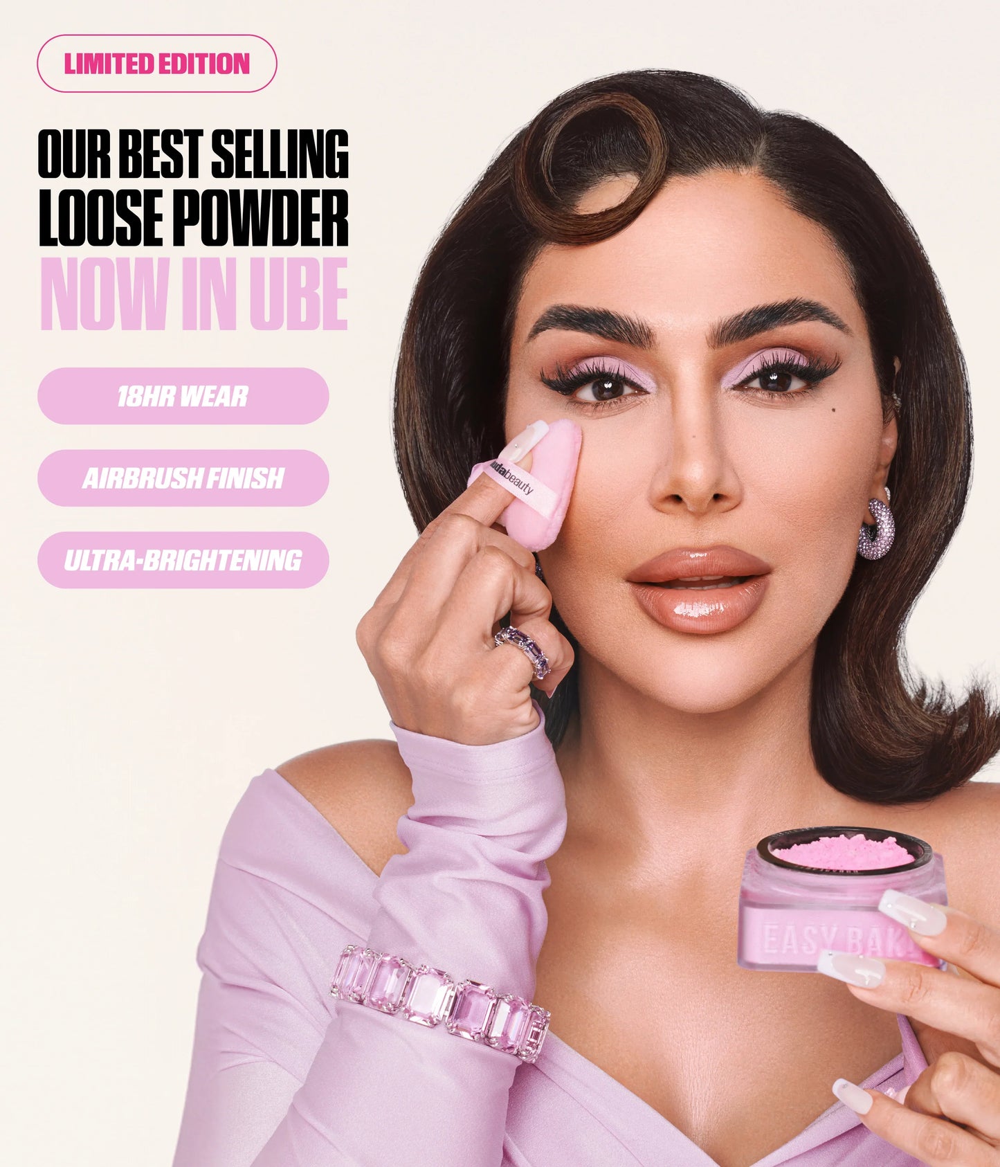 Easy Bake Loose Baking & Setting Powder Ube Birthday Cake